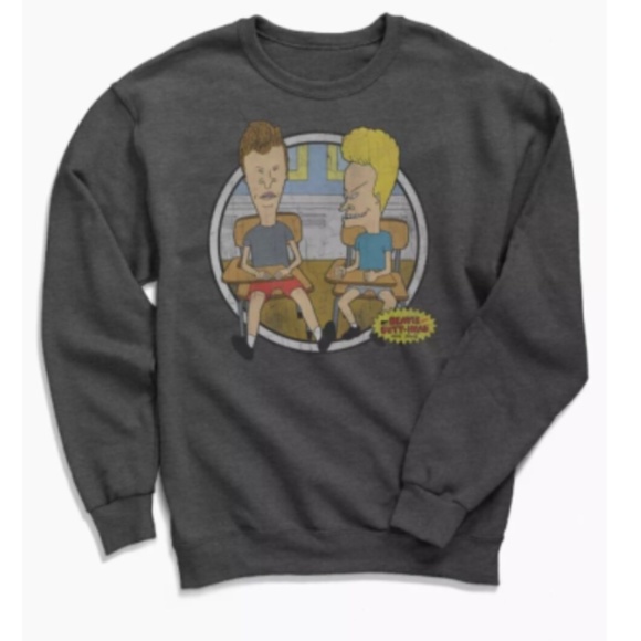 Urban Outfitters Other - Urban Outfitters Nwot MTV Beavis And Butt-Head Crew Neck Sweatshirt Small MRP 59